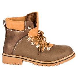 Botas de caminhada marrons femininas marrom