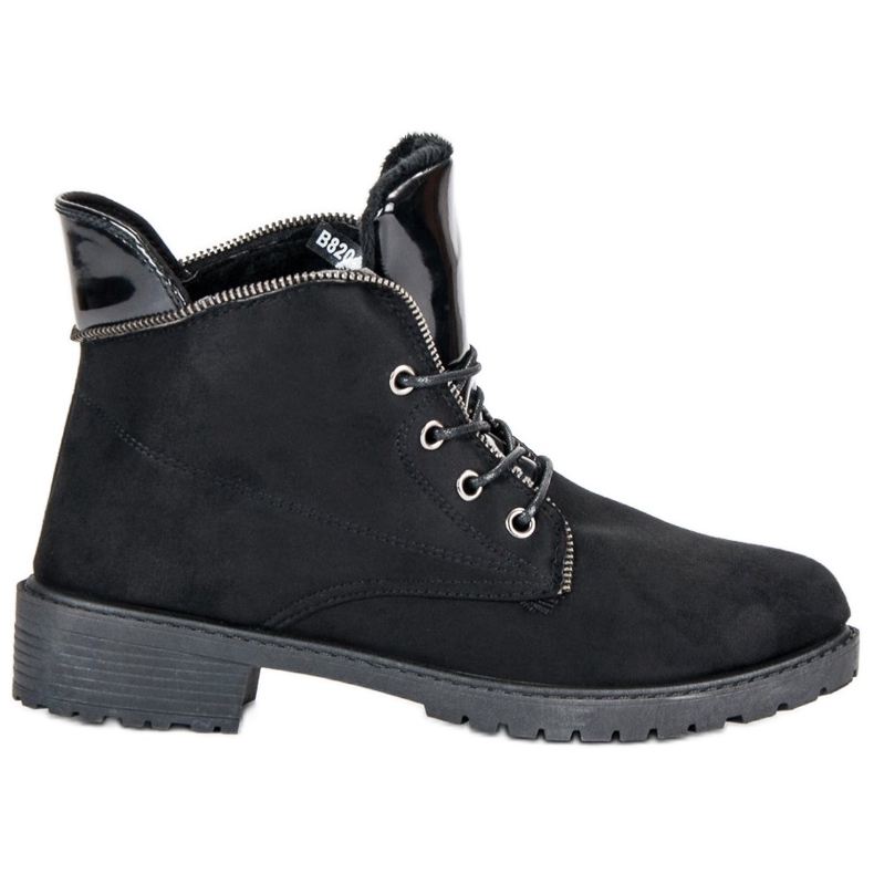 Balada Botas amarradas pretas preto