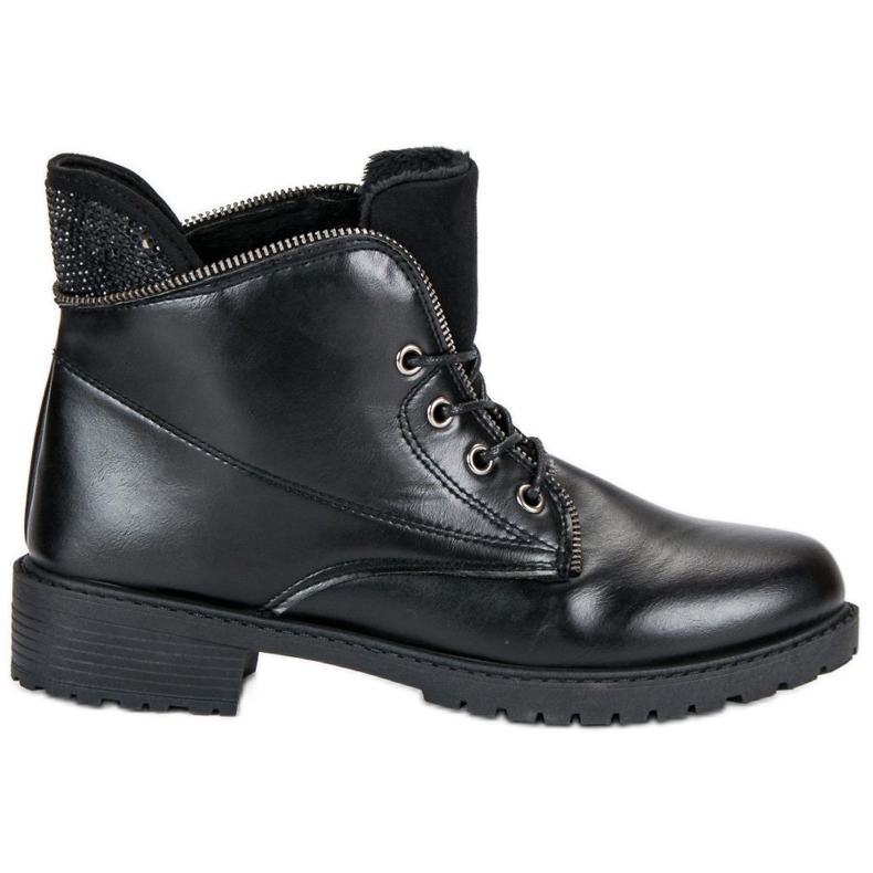 Balada Botas amarradas pretas preto