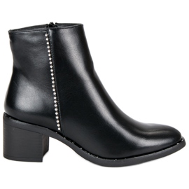 Seastar Botas clássicas de salto alto preto