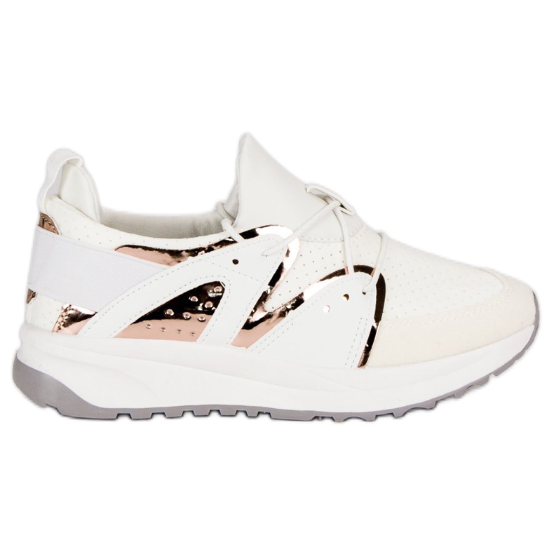 Sapatos esportivos elegantes branco