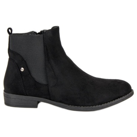 Groto Gogo Botas Jodhpur confortáveis preto