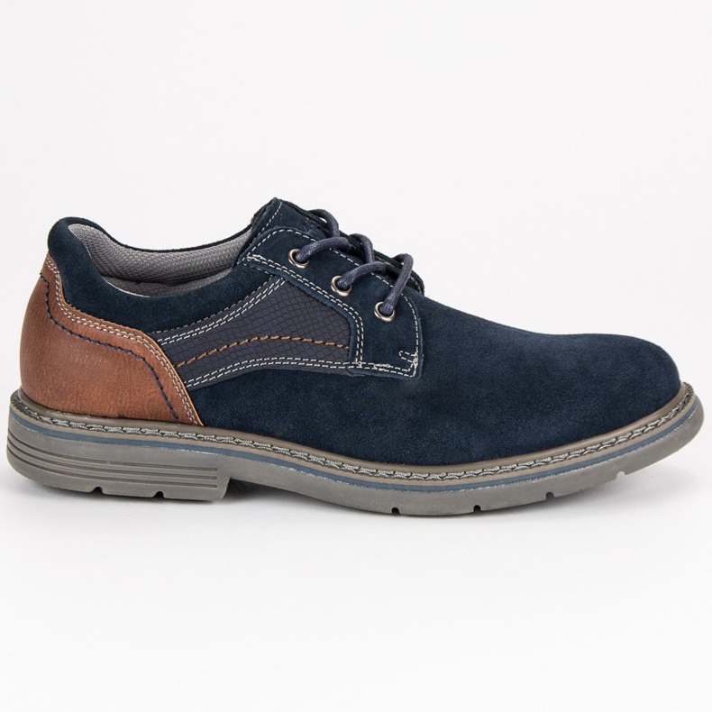 McKey Sapatos de couro casuais azul