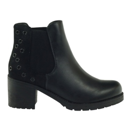 Preto Botas de inverno pretas Sergio Leone 527