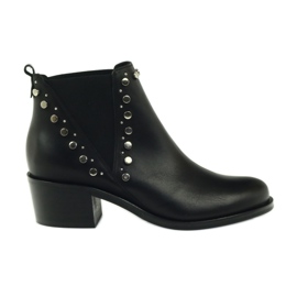 Botas de inverno pretas com tachas Badura 7874 preto Botas de inverno pretas com tachas Badura 7874 preto