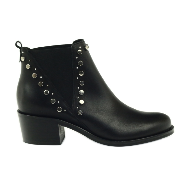 Botas de inverno pretas com tachas Badura 7874 preto