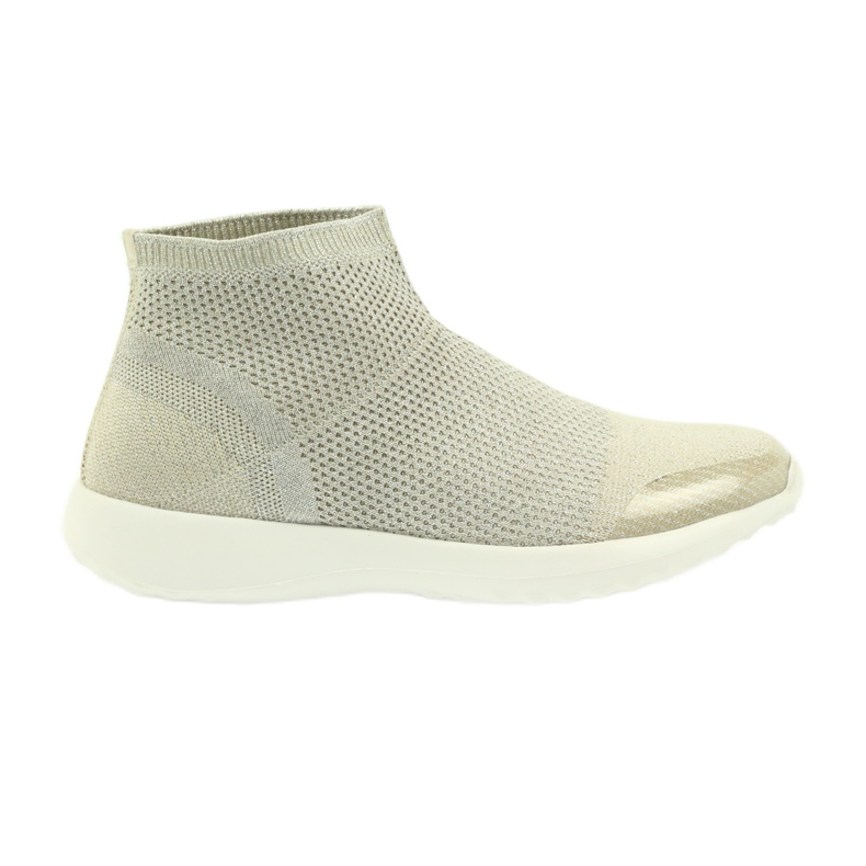 American Club Calçados esportivos americanos para mulheres 17044 bege prata amarelo