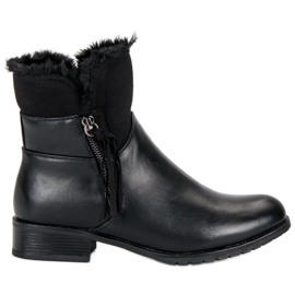 Forever Folie Botas quentes femininas preto