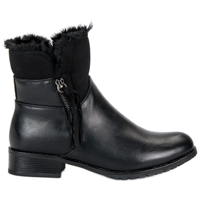 Forever Folie Botas quentes femininas preto
