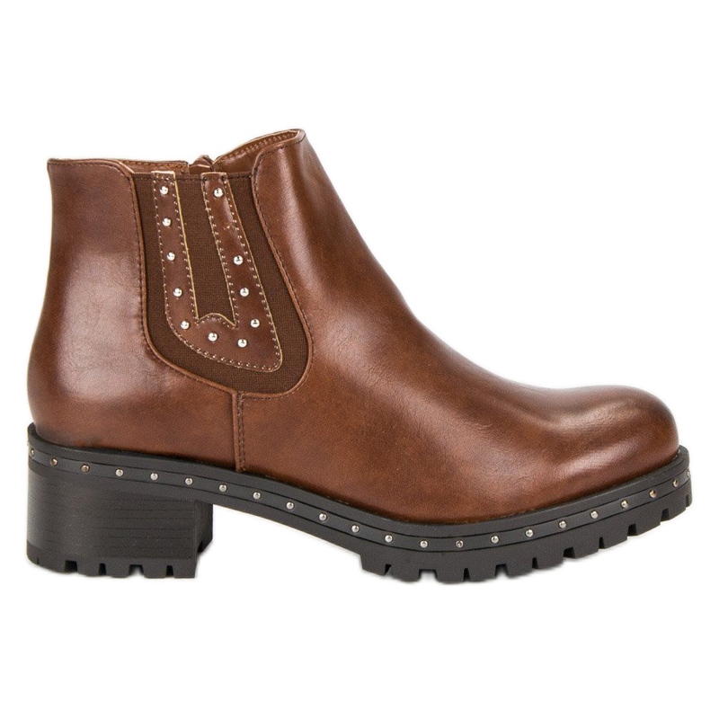 Anesia Paris Botas Jodhpur com salto alto preto castanho