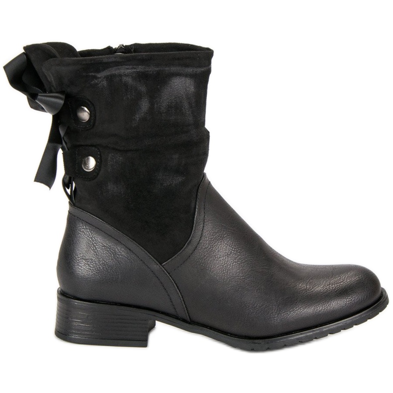 Forever Folie Botas pretas elegantes preto
