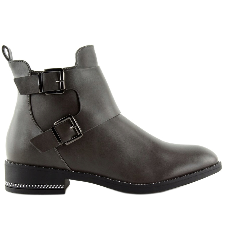 Botas cinza Chelsea para mulheres C-7173 Gray