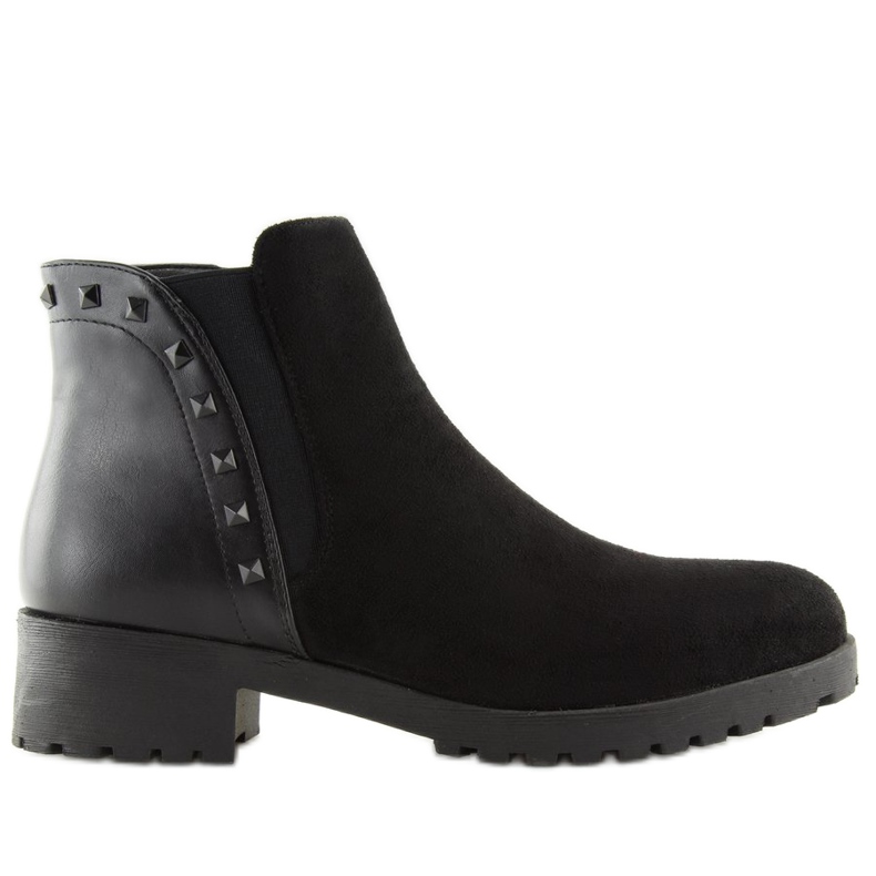 Botas pretas Chelsea para mulheres HY-19 pretas preto