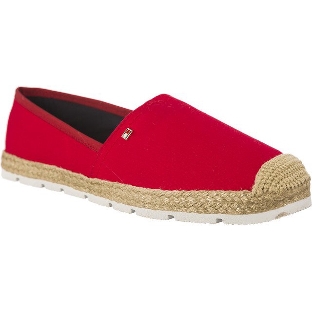 Tommy Hilfiger Alpercatas de Algodão Planas 611 vermelho