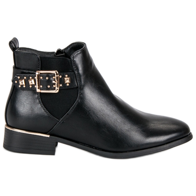 Anesia Paris Botas pretas Chelsea preto