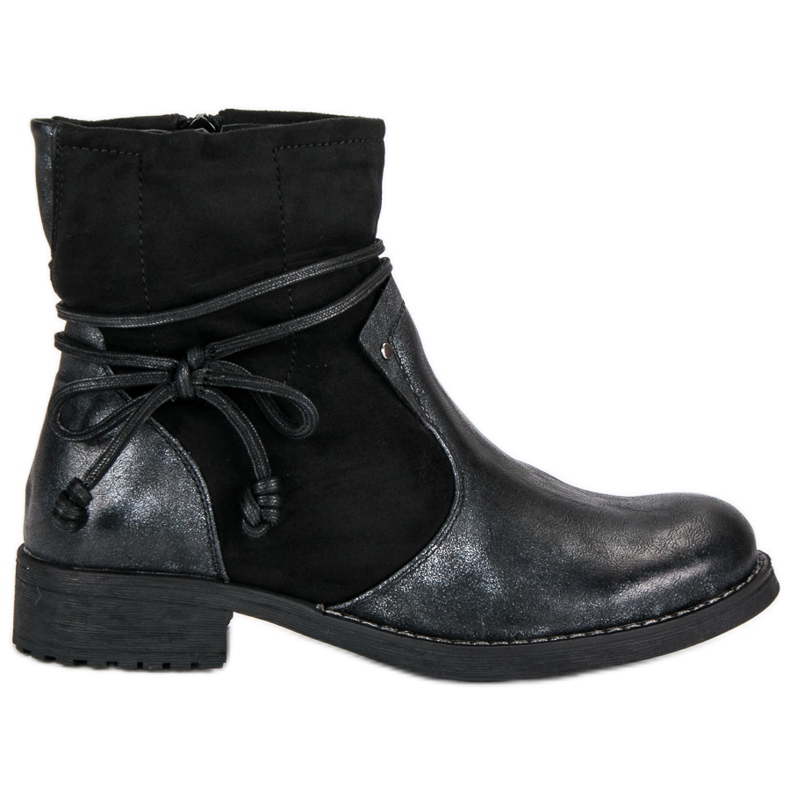 Forever Folie Botas da moda para o outono preto