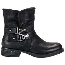 Forever Folie Botas pretas trabalhadoras preto