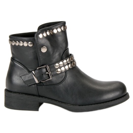 L. Lux. Shoes Rock Black Boots preto