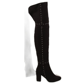 Botas pretas de salto alto 539-1 Pretas preto Botas pretas de salto alto 539-1 Pretas preto
