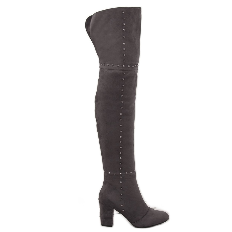 Salto alto cinza 539-1 cinza