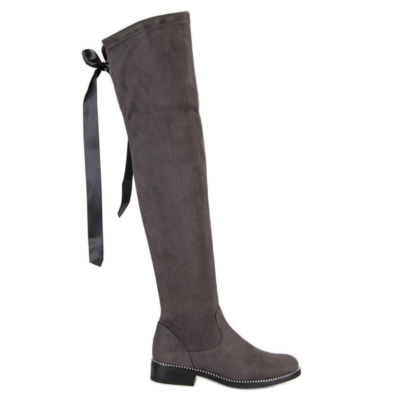 Seastar Botas Elegantes De Camurça cinza