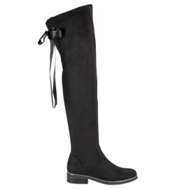 Seastar Botas Elegantes De Camurça preto