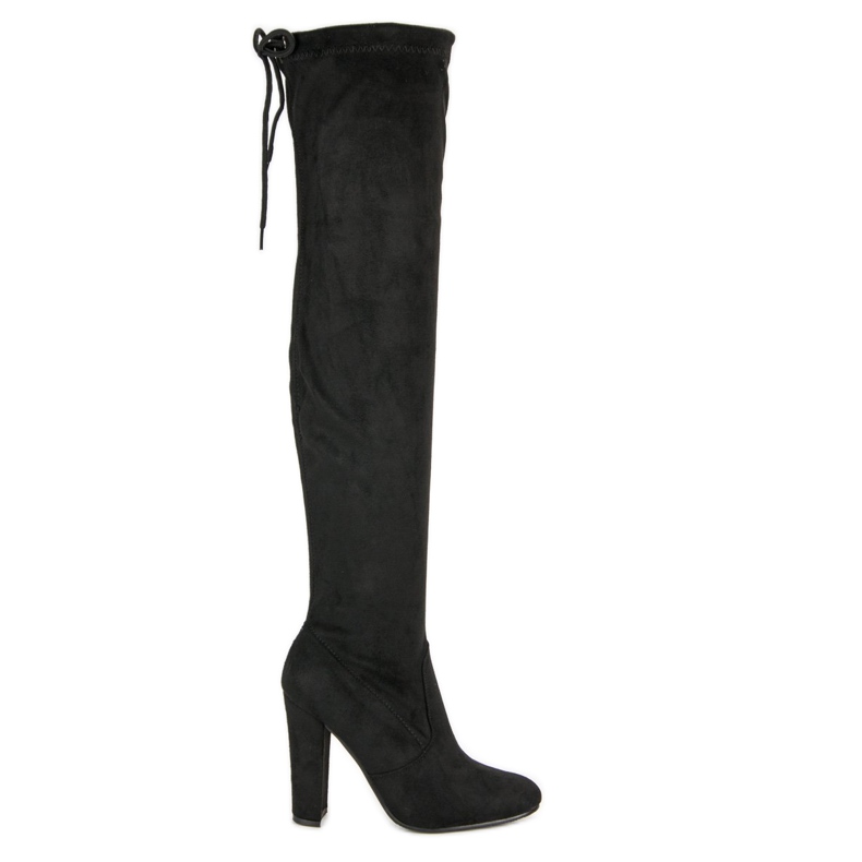 Seastar Botas de cano alto sexy preto