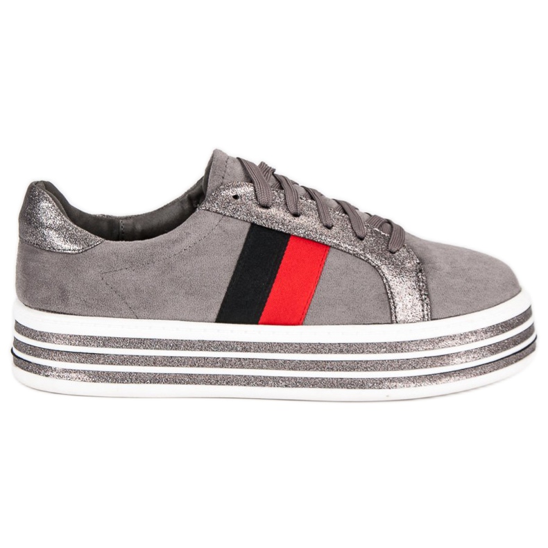 Tênis na plataforma VICES cinza