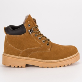 Original Walkman Shoes Botas de couro isoladas castanho