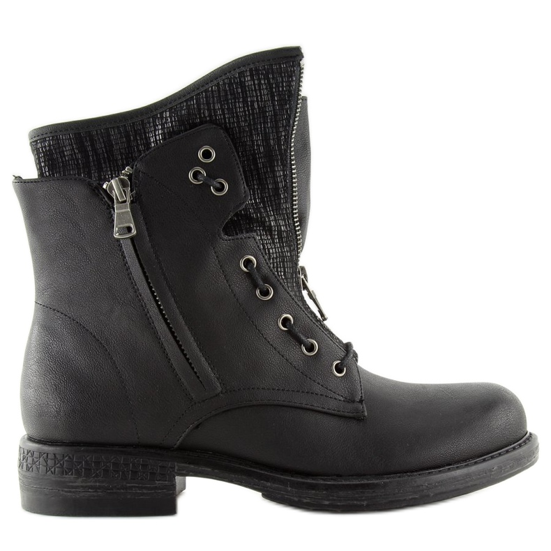 Botas militares femininas pretas CLS-31 pretas preto
