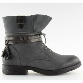 Botas cinza feminino cinza BH52-KB cinza Botas cinza feminino cinza BH52-KB cinza