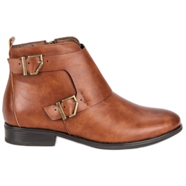 Filippo Botas de monge elegantes castanho
