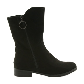 M.Daszyński Botas de camurça preta SA130 preto