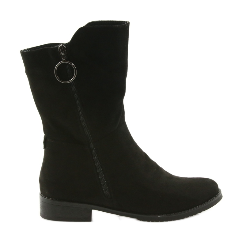 M.Daszyński Botas de camurça preta SA130 preto