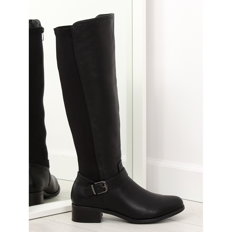 Botas pretas femininas PE179P pretas preto