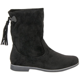 Weide Botinhas de camurça boho preto Weide Botinhas de camurça boho preto