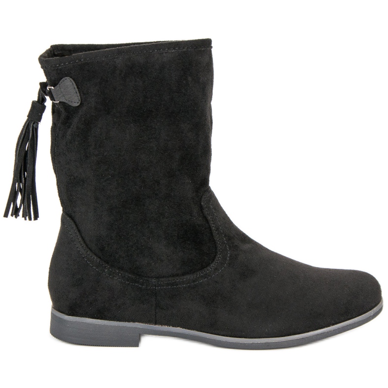 Weide Botinhas de camurça boho preto Weide Botinhas de camurça boho preto