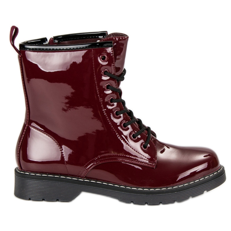 Botas vinceza marrons vermelho