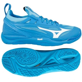 Sapatos de handebol Mizuno Wave Mirage 2.1 M X1GA185098 azul azul Sapatos de handebol Mizuno Wave Mirage 2.1 M X1GA185098 azul azul