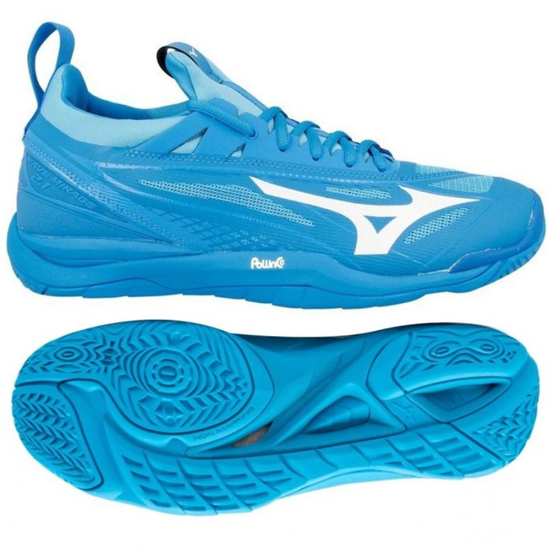 Sapatos de handebol Mizuno Wave Mirage 2.1 M X1GA185098 azul azul