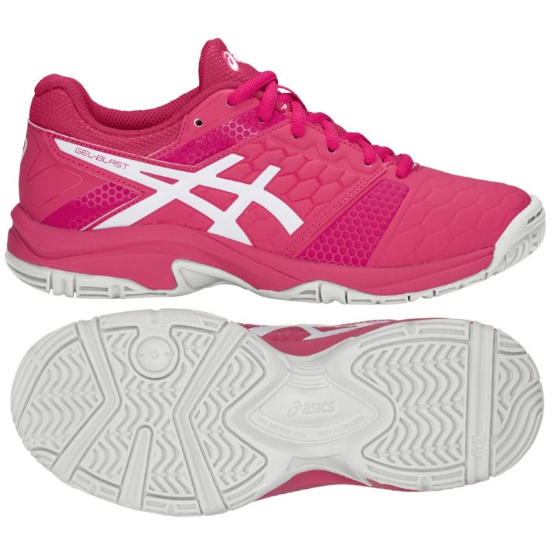 Sapatos de handebol Asics Gel Blast 7 Gs Jr C643Y -700 rosa rosa