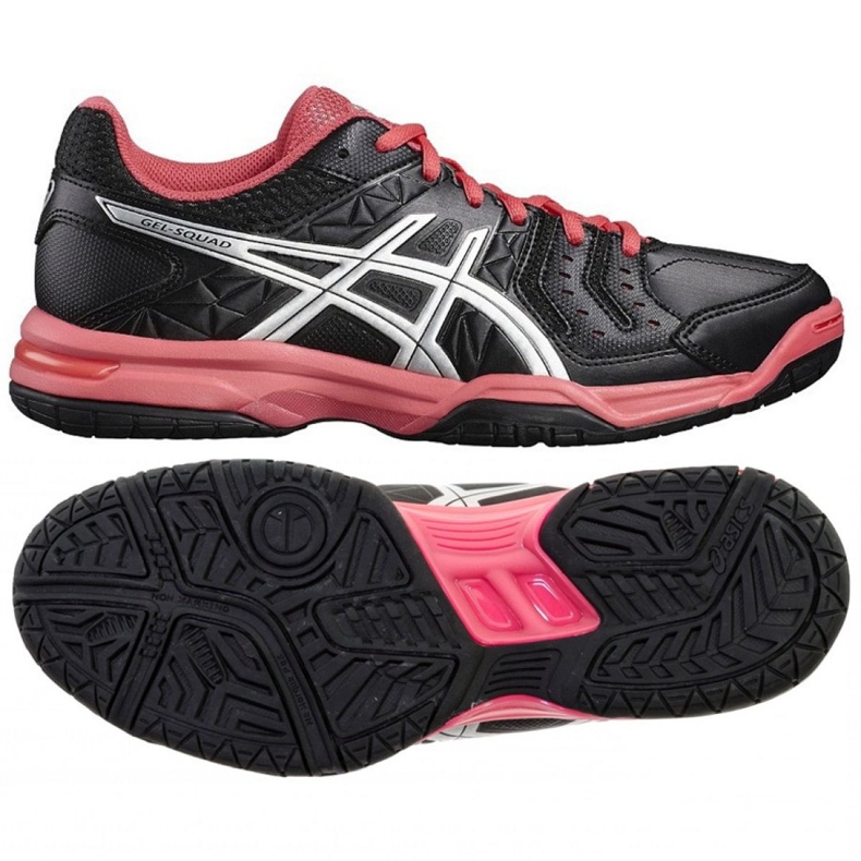 Sapato de handebol Asics Gel Squad 70 W E568Y-9093 preto preto
