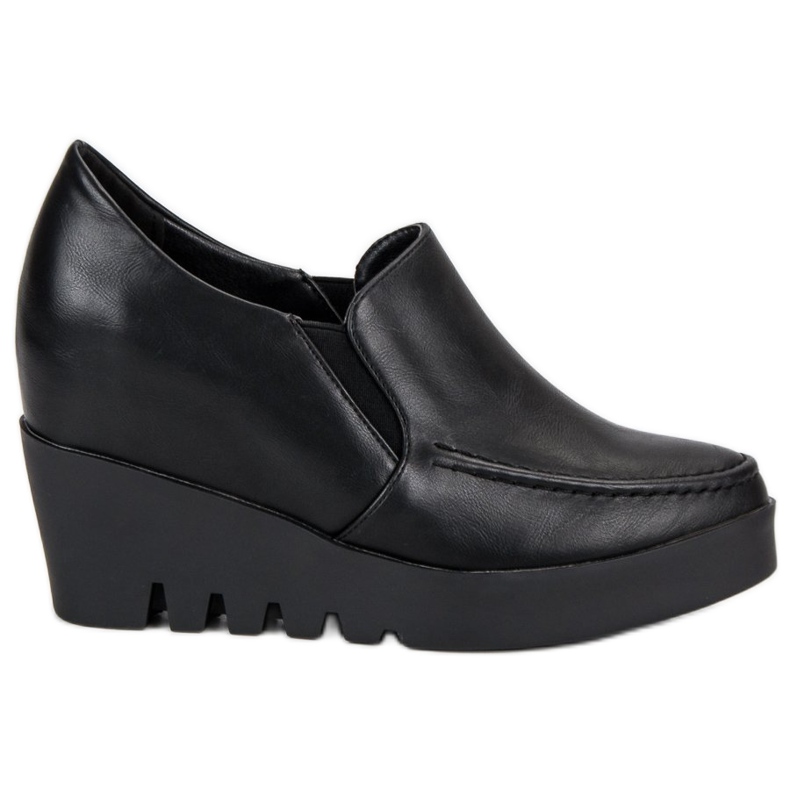 J. Star Sapatos Slip-On Elegantes preto