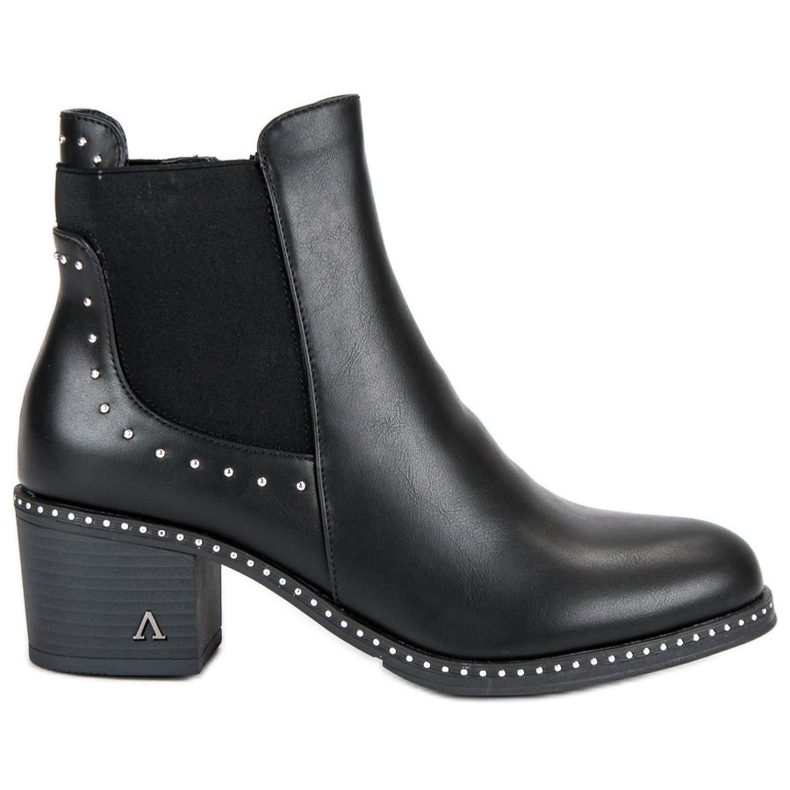 Lucky Shoes Botas de rocha Jodhpur preto
