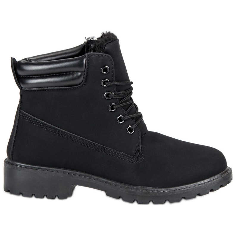 Black Warm Trappers preto