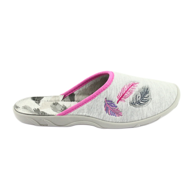 Sapatos femininos coloridos Befado 235D164 cinza rosa