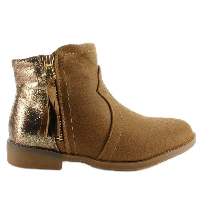 Botas infantis Chelsea k1647301 Camel castanho Botas infantis Chelsea k1647301 Camel castanho