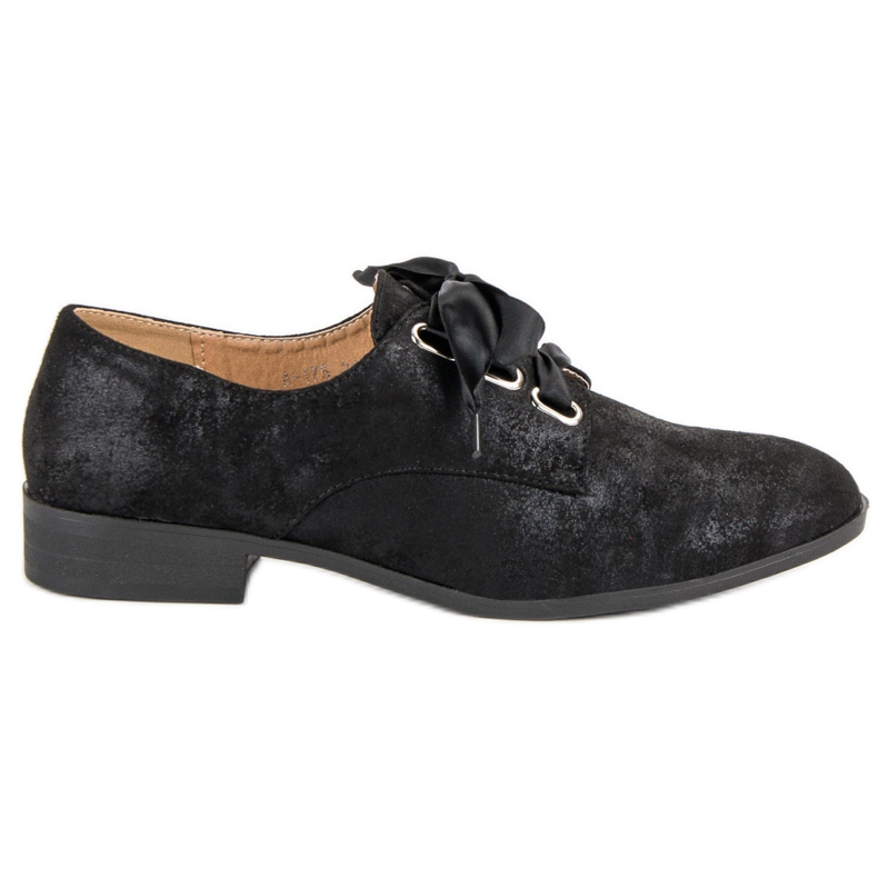 Juliet Brogues amarrados preto
