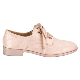 Juliet Brogues amarrados rosa