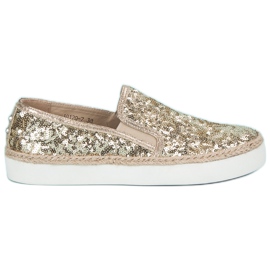 J. Star Tênis femininos elegantes amarelo J. Star Tênis femininos elegantes amarelo